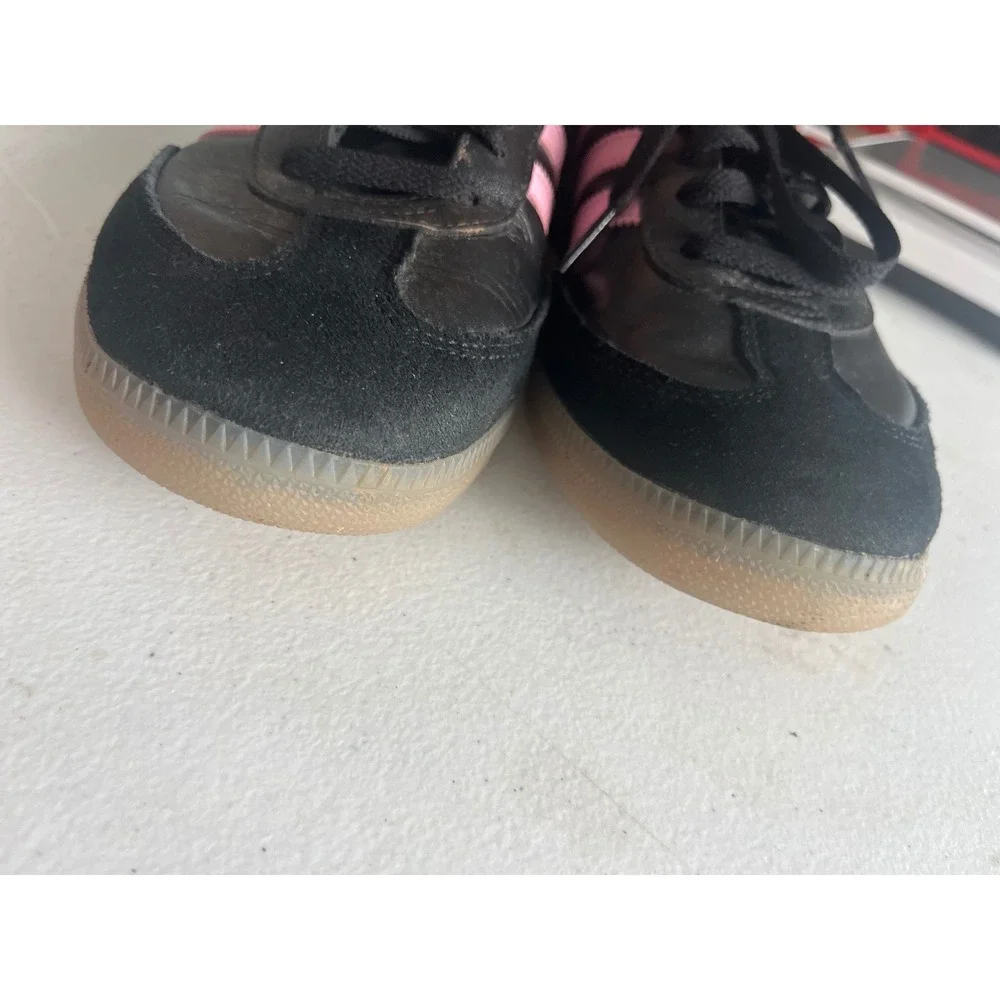 Adidas Samba OG Black Pink Gum Sole Mens Leather Sneakers Low Top Shoes
